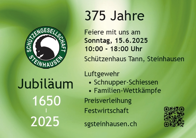 Einladung zur Jubiläumsfeier